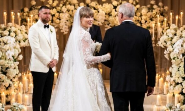 Vogue Finally Drops the First Close-Up Glimpse of Taylor Swift’s Custom Christian Dior Haute Couture Wedding Gown and Emotional Moment Walking Down the Aisle With Her Dad for Its 2026 Cover - Breaking the Internet After the Chiefs’ Thrilling 33-30 Overtime Win Over the Colts, Following Intense Online Pressure for Taylor to Share the Never-Before-Seen Photos