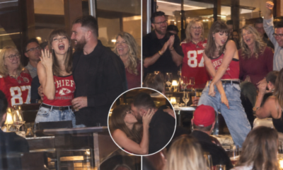 Taylor Swift, Husband Travis Kelce, His Mom Donna Kelce, Scott and Andrea Swift Spotted at 1587 Prime Steakhouse Celebrating the Chiefs’ Stunning 33-30 Win Over the Colts - Taylor Steals the Spotlight Across the Restaurant With a Special Celebratory Kiss for Travis, but What Has Fans Going Crazy Is Her Proudly Showing Off Her $1 Million Diamond Ring and Yelling “That’s My Husband” Again Before Taking Over the Dance Floor With Hilarious Dance Moves - See the Full Never-Before-Seen Clip