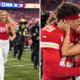 Brittany Mahomes Breaks NFL Protocol and Runs Onto the Field to Celebrate, Jump, Hug and Kiss Her Husband Patrick Mahomes After the Chiefs’ Spectacular 33-30 Overtime Victory Over the Colts - Brittany’s Overexcitement Couldn’t Hold Her Back, and Her Running Caused Her Makeup to Become Ruined, Revealing a Shocking Secret About All Her Plastic Surgery, While Her Husband Tried to Cover the Reveal - Fans Can’t Stop Talking About It... See the Full Never-Before-Seen Clip and Photos