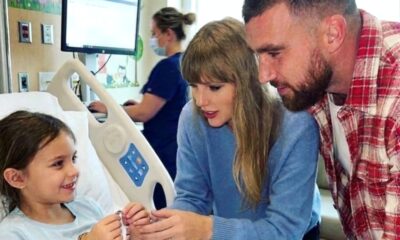 Taylor Swift and Husband Travis Kelce Share Sweet Moment With Dying Young Swiftie at Children's Mercy Hospital in Heartwarming New Photo