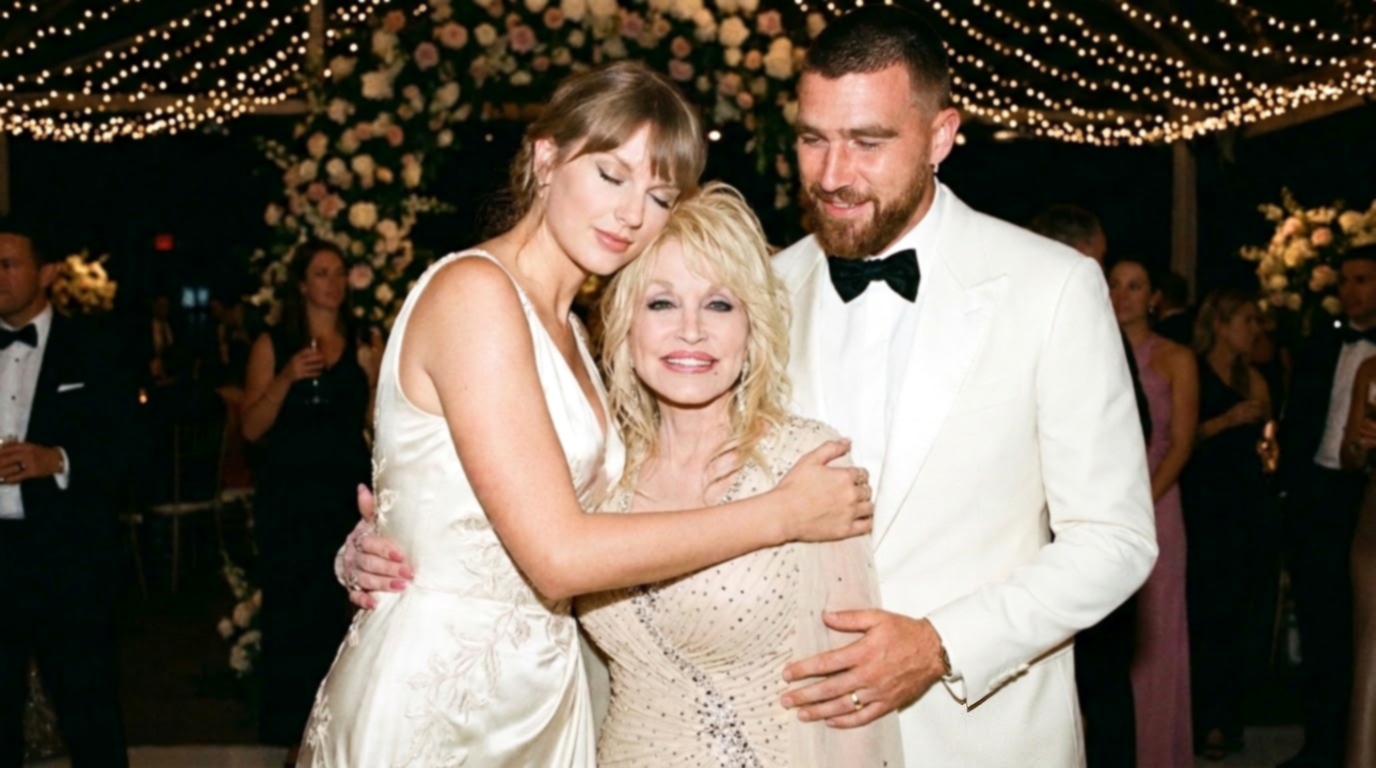 Taylor Swift and Husband Travis Kelce Share an Unseen Photo From Their July 3 MSG Wedding, Posing Glamorously With Dolly Parton, to Celebrate Dolly Parton Day Ahead of Swift’s Nashville Performance of “9 to 5,” Following the Release of The Life of a Showgirl: The Encore