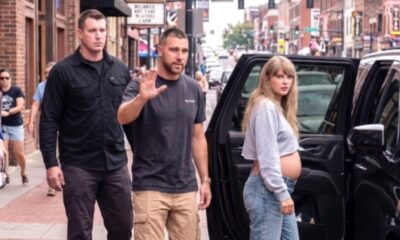 Taylor Swift and Travis Kelce spotted in Nashville in New Photo, and Taylor showing what looks like a baby bump has fans talking
