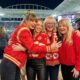 Taylor Swift, Brittany Mahomes, Donna Kelce and Andrea Swift Steal the Spotlight as They Pose Together in the Hard Rock Stadium VIP Suite After Celebrating the Chiefs’ Thrilling 24–10 Win Over the Dolphins While Cheering on Travis Kelce and Patrick Mahomes
