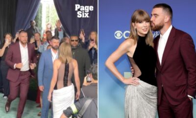 Travis Kelce Finally Arrives at the VMAs to Support Wife Taylor Swift, Stealing the Spotlight in New Photos and Clips as He Runs Onto the Red Carpet Hilariously Shouting “Mr. Cleveland Coming Through!” Ahead of Taylor’s Inaugural MTV VMA Artist Directors Honors