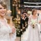 Taylor Swift Finally Drops the First Official Wedding Photos and Video from their Star-studded MSG Wedding Showing her Goddess Dior Wedding Dress after Dakota Johnson Recently Said the wedding was never coming out