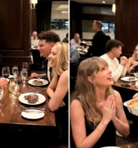 Taylor Swift and Husband Travis Kelce, Alongside Patrick and Brittany Mahomes, Spotted on a Double Date at 1587 Prime Steakhouse to Celebrate Taylor’s 3-Win Night at the 2026 VMAs, as Travis Brings His Special Homemade Dish for Taylor in New Photos and a 3-Minute Clip