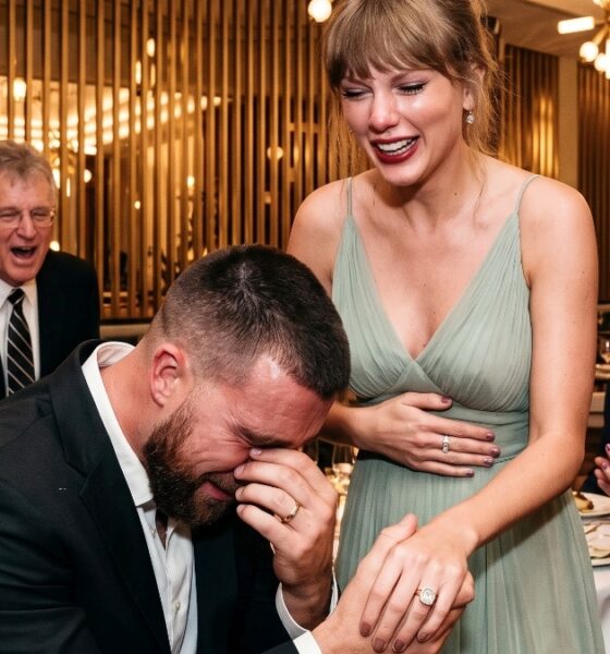 Taylor Swift Fights Back Tears Before Revealing Her Secret Pregnancy During Her and Travis Kelce's 2-Month Wedding Anniversary Celebration at Travis and Patrick's 1587 Restaurant