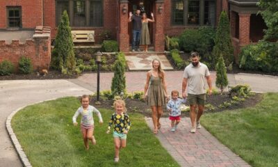 Jason and Kylie Kelce, Along With Their Kids Wyatt, Elliotte and Bennett, Spotted Arriving at Sister-in-Law Taylor Swift and Travis Kelce's $5.35 Million Ohio Lakefront Mansion with Housewarming Gifts for Their New Private Family Home... See All the Clearer Never-Before-Seen Sweet Photos