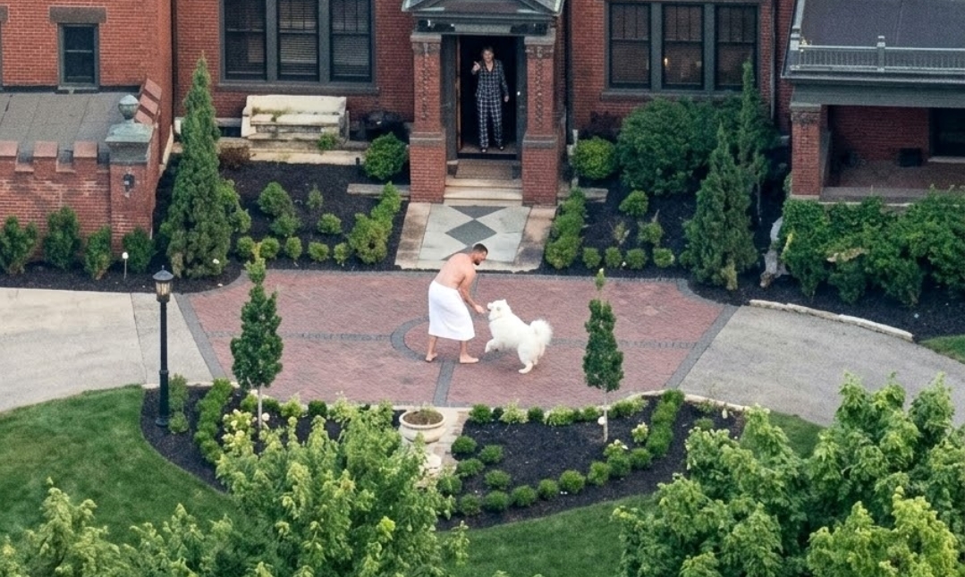 Taylor Swift and Travis Kelce Caught After Making Love This Afternoon Outside Their $5.35 Million Ohio Mansion Family Home... See Clearer Close-up Photos and Clips