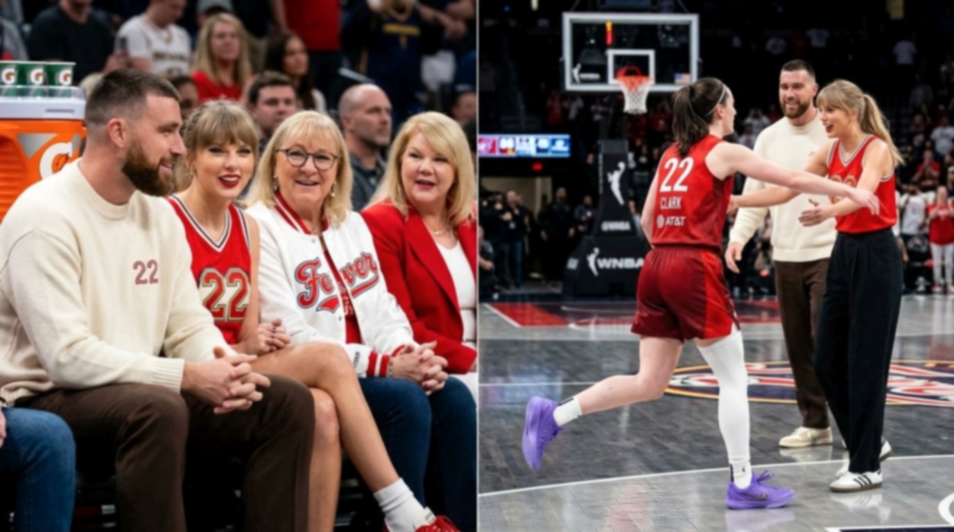 Taylor Swift and Husband Travis Kelce Steps Out With Mom Donna Kelce and Andrea Swift for a Special Night at the Fever-Aces Playoffs Game 3 to Cheer on Caitlin Clark