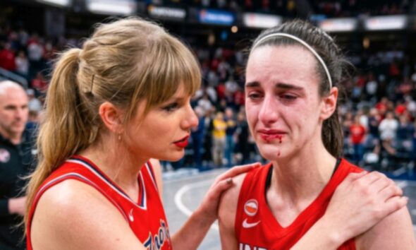 Taylor Swift Steals the Spotlight as She Comforts a Tearful Caitlin Clark After the Fever’s Crushing Playoffs Game 3 Defeat to the Aces, as Indiana Is Eliminated in an Emotional Clip