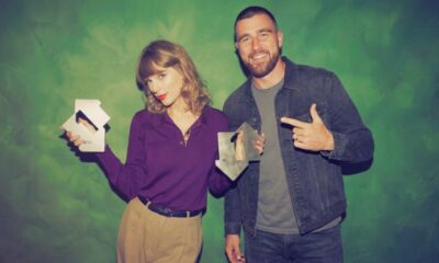 Taylor Swift Steals the Spotlight with Husband Travis Kelce as She Stuns with Her Official Charts Trophies for ‘Patient Zero’ and ‘The Life of a Showgirl’ in New Photos