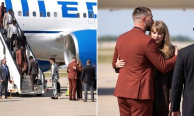 Taylor Swift Steals the Spotlight in Emotional Kansas City Airport Moment With Husband Travis Kelce and His Fresh New Haircut as She Hugs Him and Refuses to Let Him Board the Chiefs’ Plane to Las Vegas for the Chiefs vs. Raiders Game on Their 3-Month Wedding Anniversary