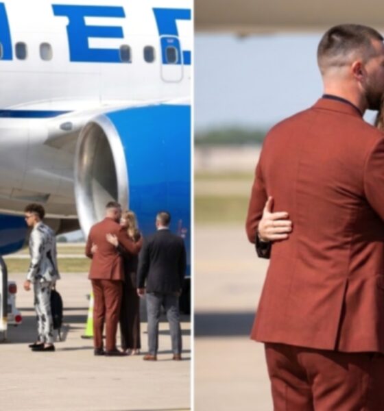 Taylor Swift Steals the Spotlight in Emotional Kansas City Airport Moment With Husband Travis Kelce and His Fresh New Haircut as She Hugs Him and Refuses to Let Him Board the Chiefs’ Plane to Las Vegas for the Chiefs vs. Raiders Game on Their 3-Month Wedding Anniversary