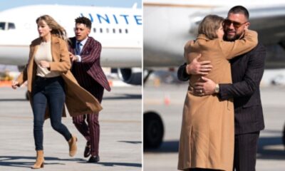 Taylor Swift Breaks Las Vegas Airport Protocol and Steals the Spotlight as She Bursts Into the Airport to Welcome and Hug Husband Travis Kelce Upon His Arrival With His Chiefs Teammates Ahead of the Chiefs vs. Raiders Game on Their Three Month Wedding Anniversary, Leaving Fans Replaying the Moment She Slipped Past Patrick Mahomes, Who Couldn’t Catch Her or Slow Her Down