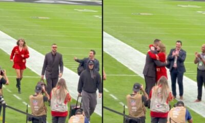 Taylor Swift Steals the Spotlight as She Shouts “My Mr. Cleveland” and Runs to Hug Husband Travis Kelce Upon His Arrival at Allegiant Stadium for Chiefs vs. Raiders Game