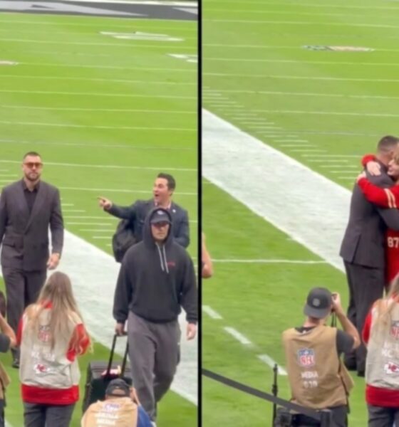Taylor Swift Steals the Spotlight as She Shouts “My Mr. Cleveland” and Runs to Hug Husband Travis Kelce Upon His Arrival at Allegiant Stadium for Chiefs vs. Raiders Game