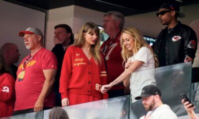 Taylor Swift Stuns as She Is Spotted at Allegiant Stadium With Brittany Mahomes, Who Shows Off Her New Arm Tattoo to Taylor, as They Support and Cheer for Their Husbands, Travis Kelce and Patrick Mahomes, During the High-Stakes Chiefs vs. Raiders Game