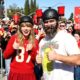 Taylor Swift and Brother-in-law Jason Kelce out tailgating at the Chiefs VS Chargers Game