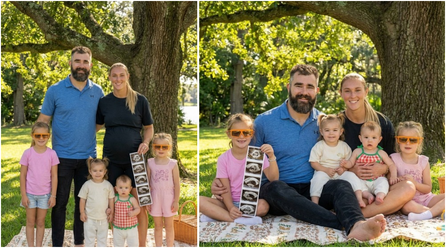 Jason and Kylie Kelce Announce Baby No. 5 in a Heartwarming Family Photo! The Ultrasound Reveal Has Fans Stunned, and Their Four Daughters’ Reactions Make the Announcement Even More Special