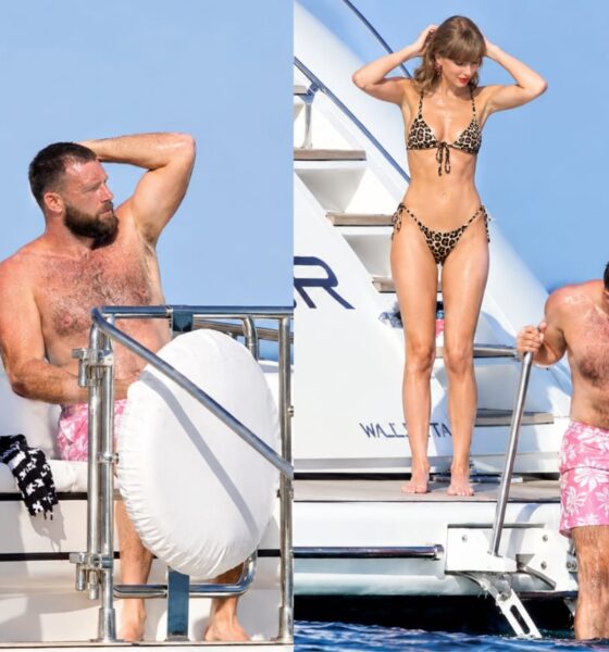 Travis Kelce can’t keep his eyes off Taylor Swift’s sizzling figure as they sweetly caress each other at the beach 2